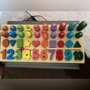 Wooden multi level toy